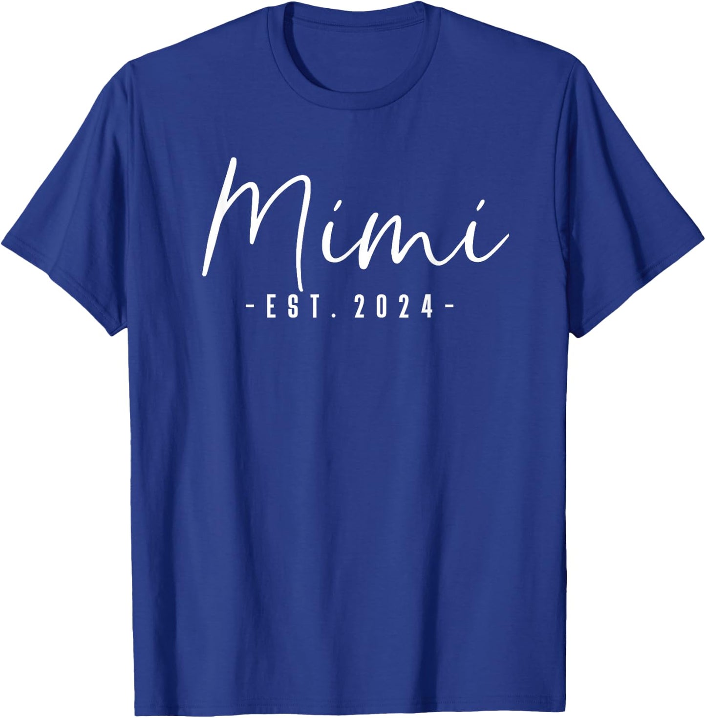 Mimi Est 2024 Mimi To Be Gifts New Grandma Pregnancy T-Shirt - T-Shirt | Royal
