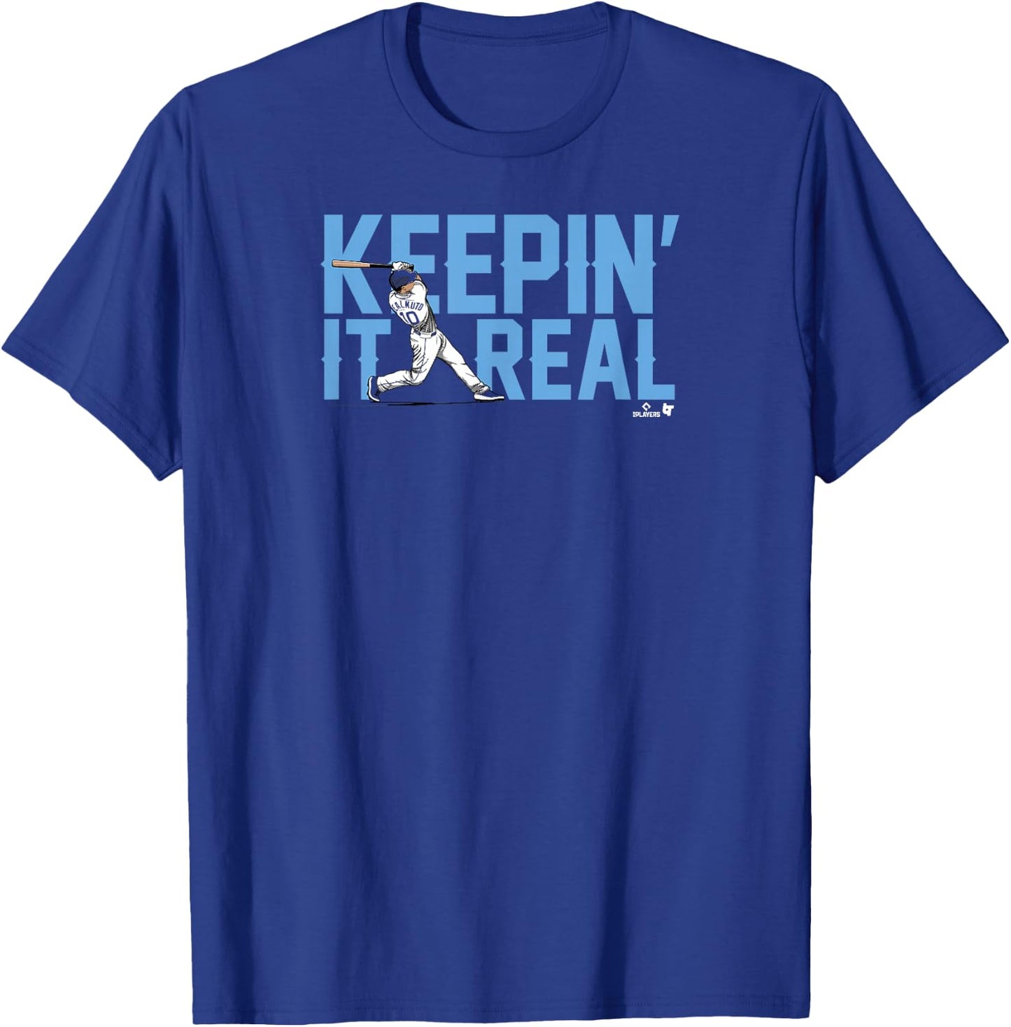 Officially Licensed J.T. Realmuto - Keepin' It Real T-Shirt - T-Shirt | Royal