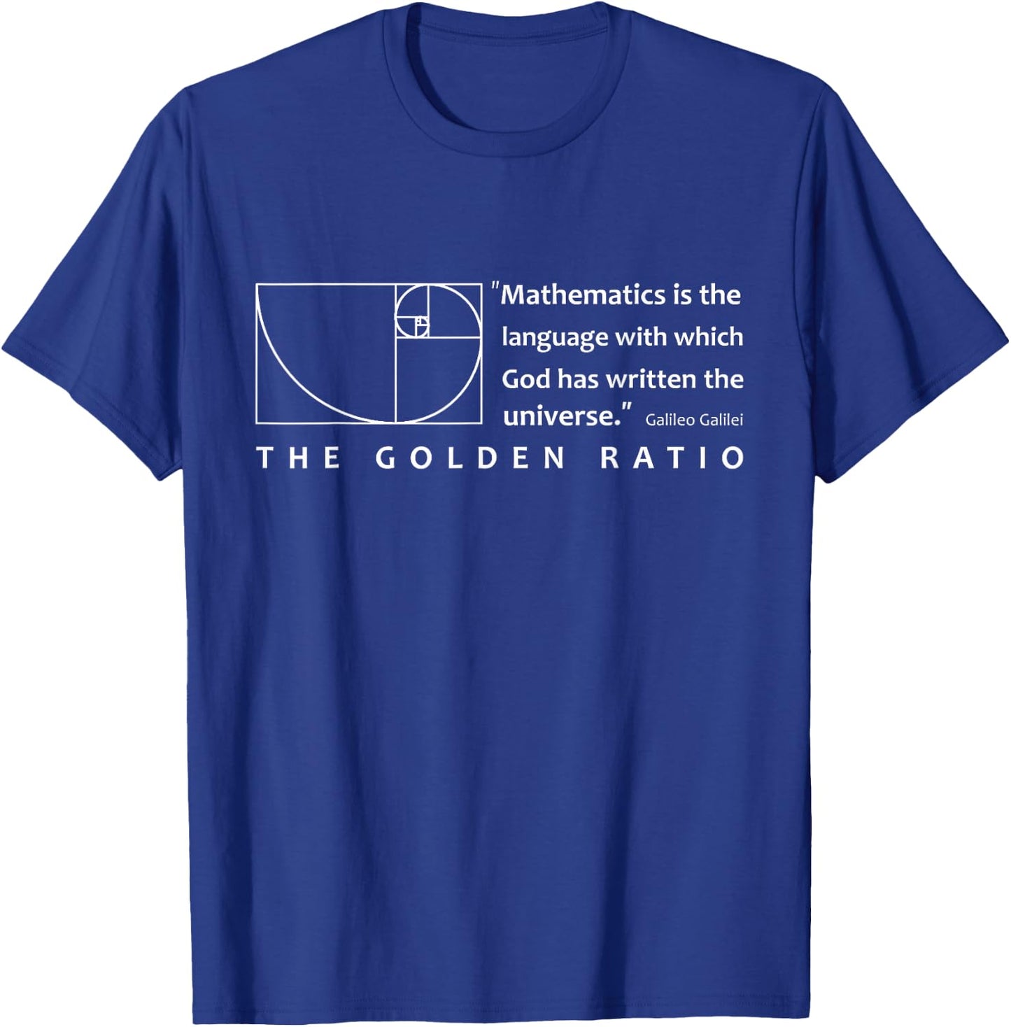 Cool Math Golden Ratio Fibonacci Gifts T-Shirt - T-Shirt | Royal