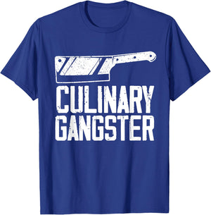 Funny Chef Art Men Women Restaurant Kitchen Food Cooking T-Shirt - T-Shirt | Royal