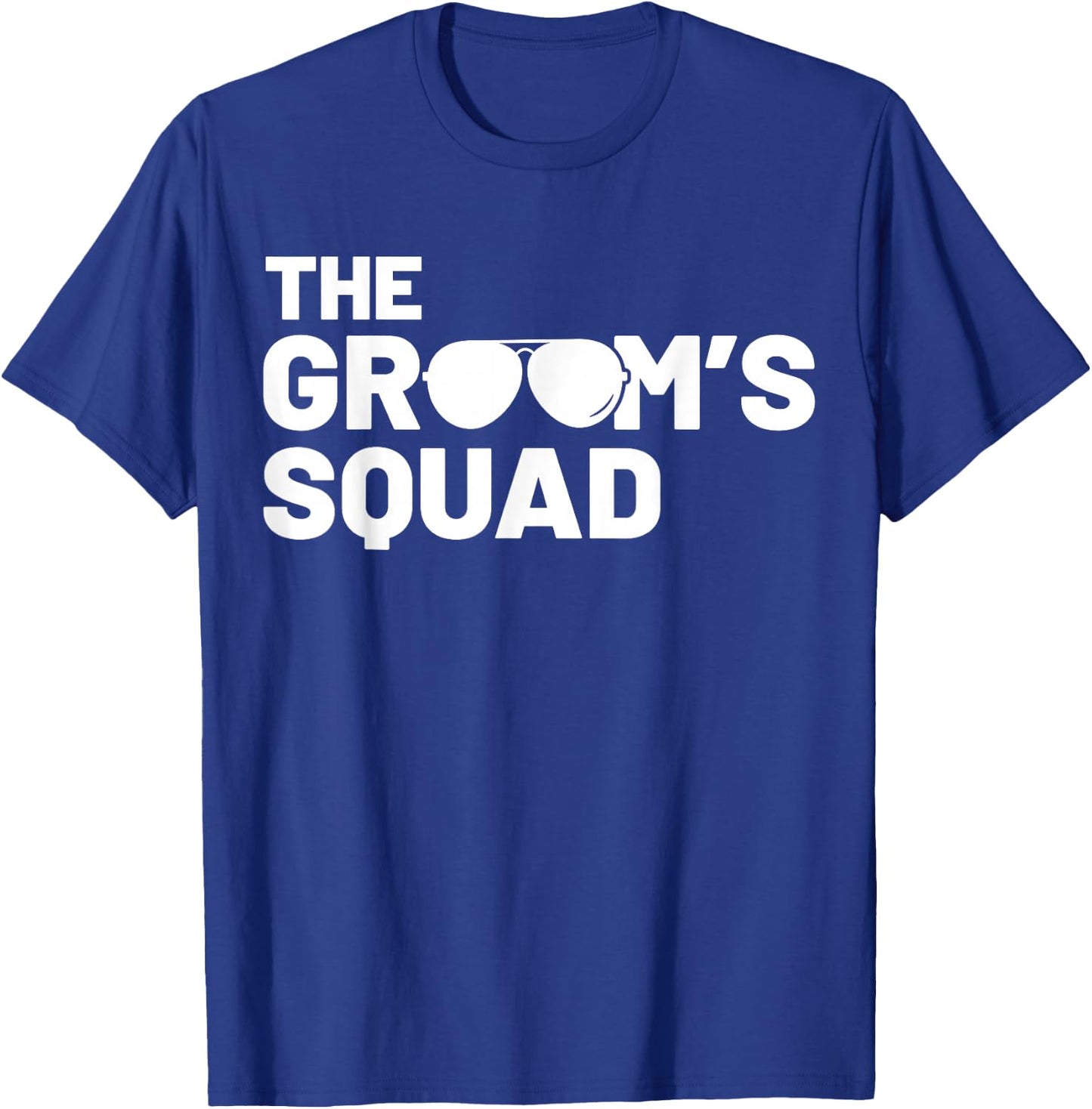 Groomsmen Groom Squat Men Bachelor Supplies Party Wedding T-Shirt - T-Shirt | Royal