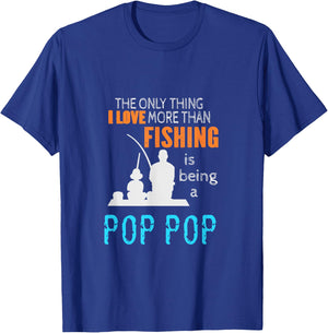 More Than Love Fishing Pop Pop Special Grandpa T-Shirt - T-Shirt | Royal