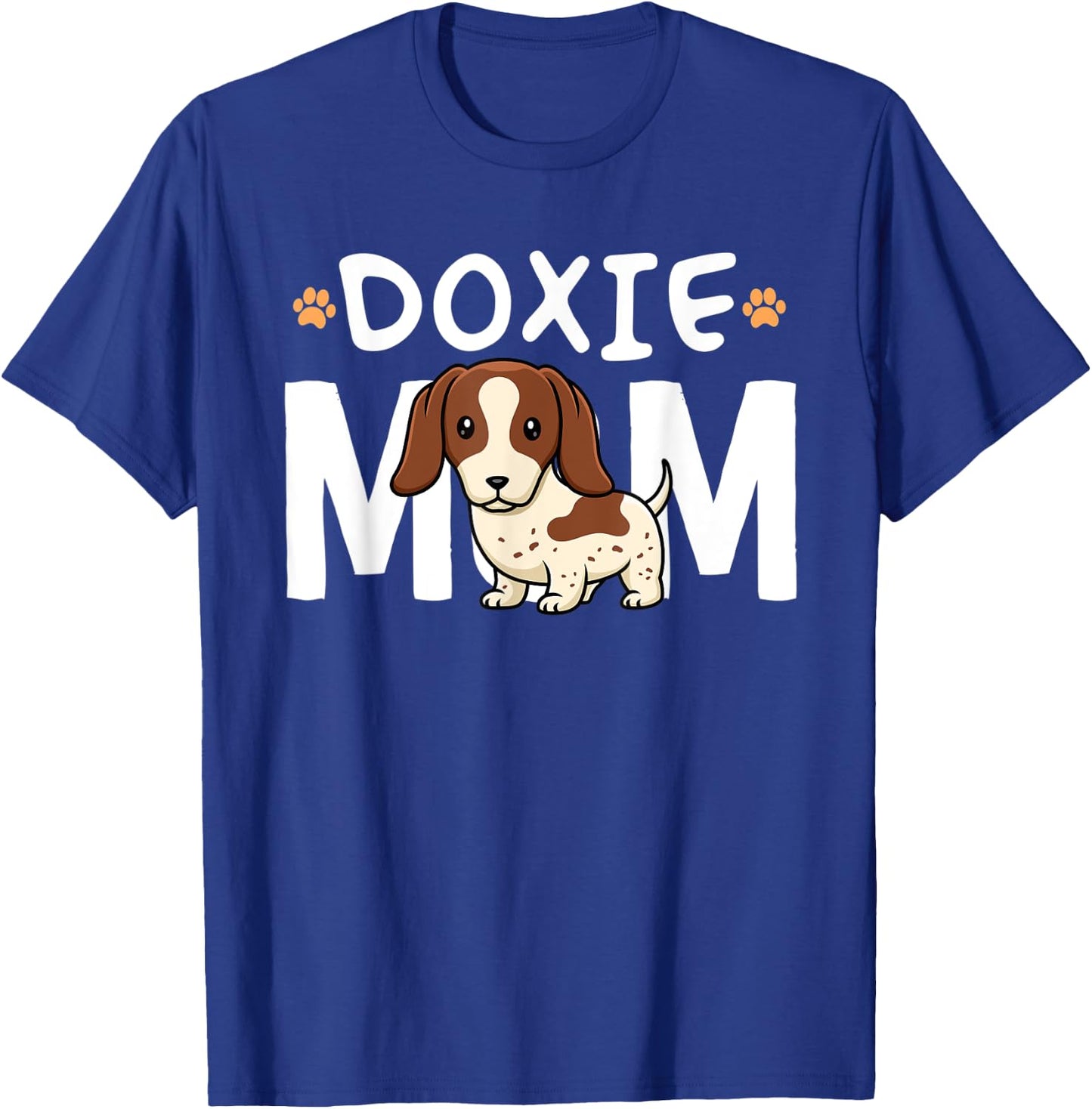 Piebald Dachshund Mom Shirt Doxie Mama Dog Lover Women Kids T-Shirt - T-Shirt | Royal