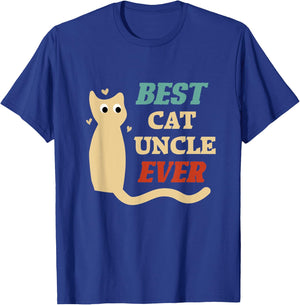 Best Cat Uncle Ever T-Shirt - T-Shirt | Royal