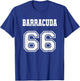 Jersey Style Barracuda 66 1966 Old School Muscle Car Fishing T-Shirt - T-Shirt | Royal
