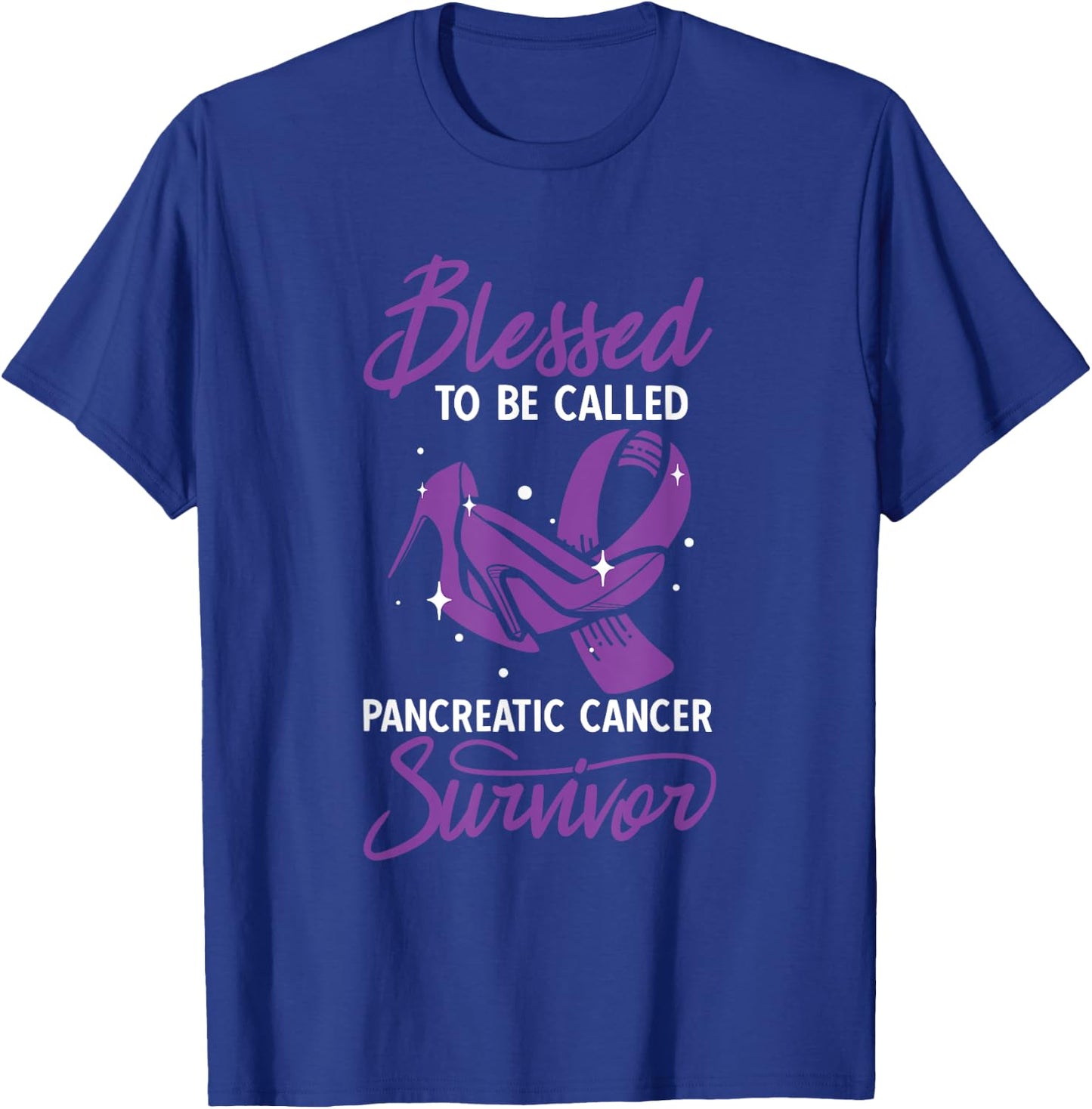 Blessed To Be Called A Survivor Pancreatic Cancer T-Shirt - T-Shirt | Royal