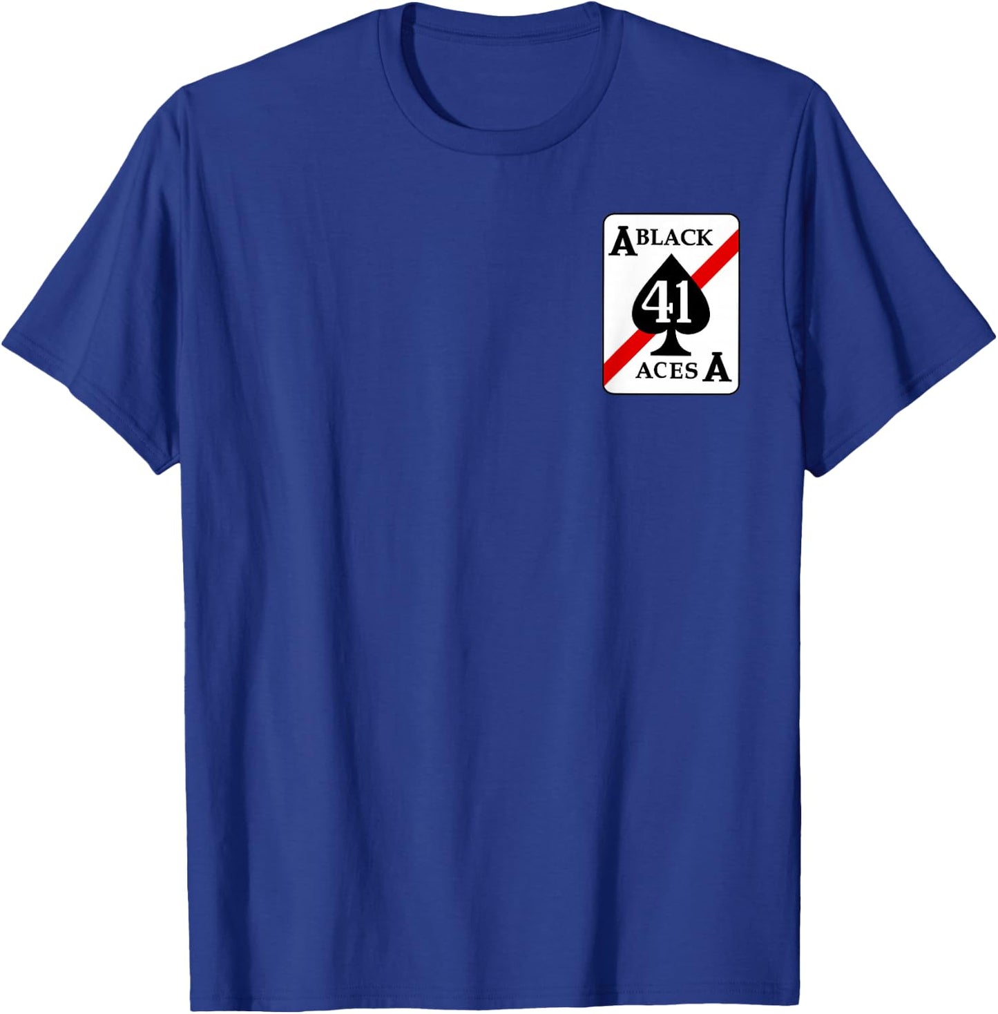 Navy Strike Fighter Squadron 41 VFA-41 Black Aces T-Shirt - T-Shirt | Royal