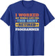Programmer Retired - Funny Retirement T-Shirt - T-Shirt | Royal