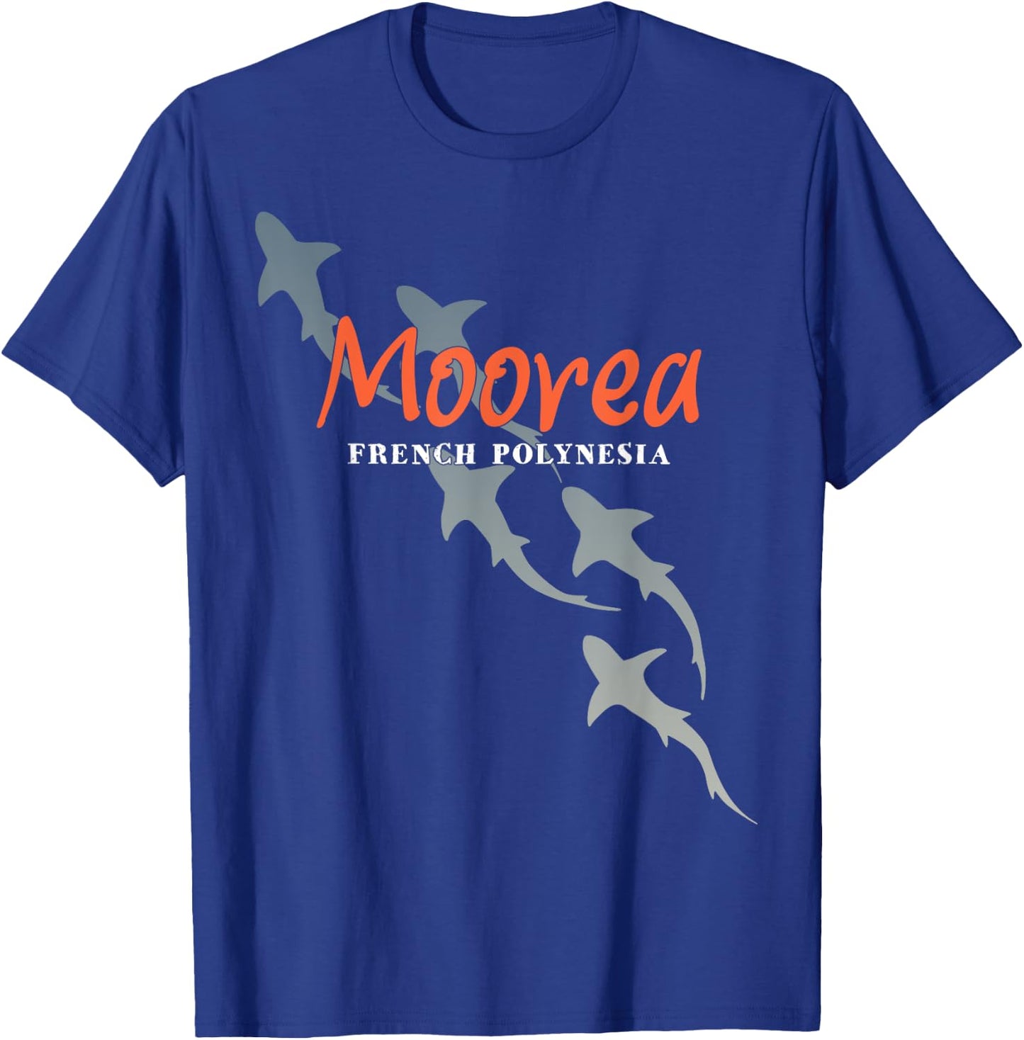 Shark Scuba Diving Moorea, Scuba Diving with Sharks T-Shirt - T-Shirt | Royal