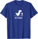 Pixel Art T-Rex Dinosaur for Coders "No Internet" T-Shirt - T-Shirt | Royal