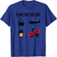 Plan For The Day Funny Pilot Airplane Lover Humor Gifts Men T-Shirt - T-Shirt | Royal