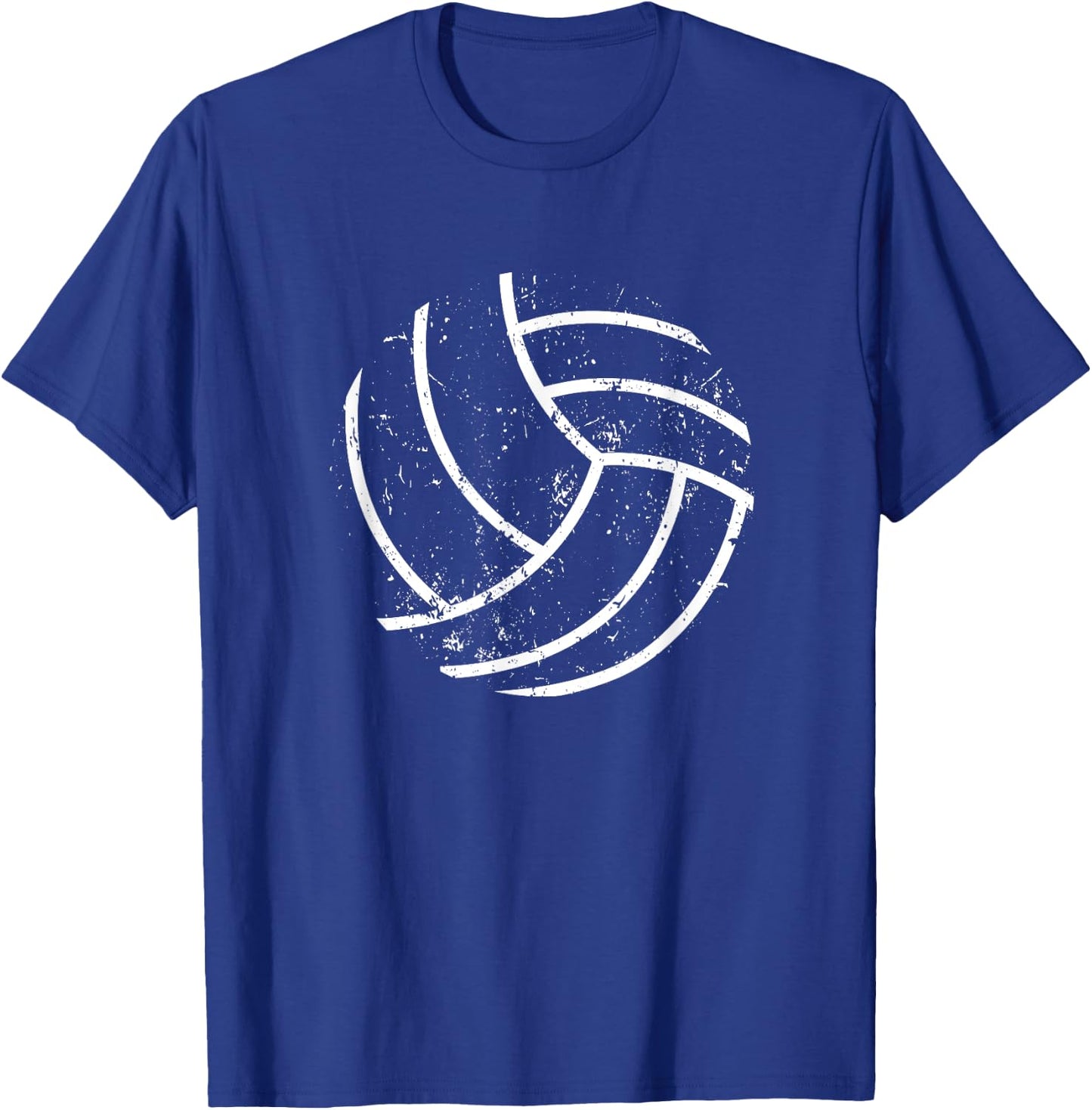 Volleyball Player Sports Volley Ball Silhouette Vball T-Shirt - T-Shirt | Royal