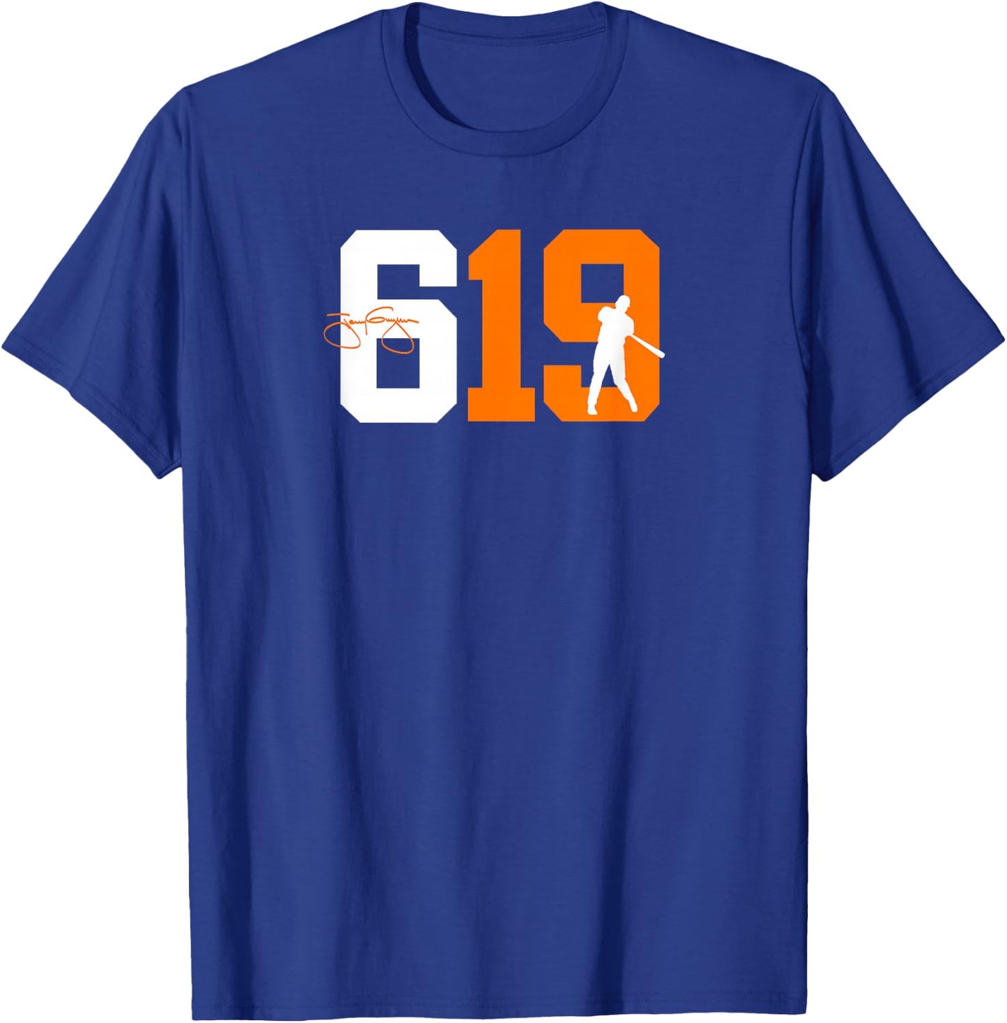 San Diego 619 Vintage 90's Baseball Style T-Shirt - T-Shirt | Royal