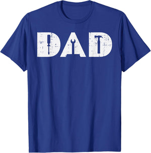 Dad Handy Tools Funny Fathers Day Mechanic Daddy Papa Men T-Shirt - T-Shirt | Royal