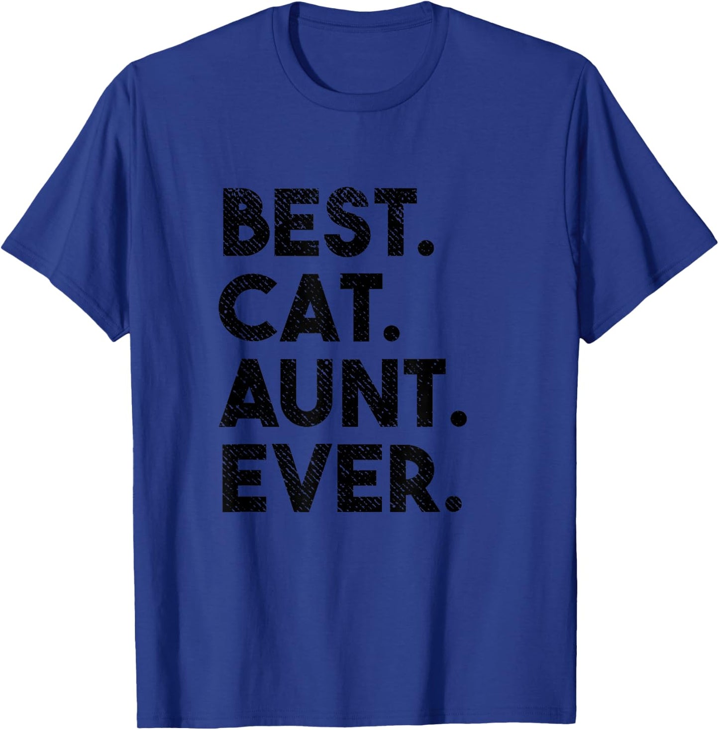 Best Cat Aunt Ever Funny Cat Auntie Women Girls Kids T-Shirt - T-Shirt | Royal