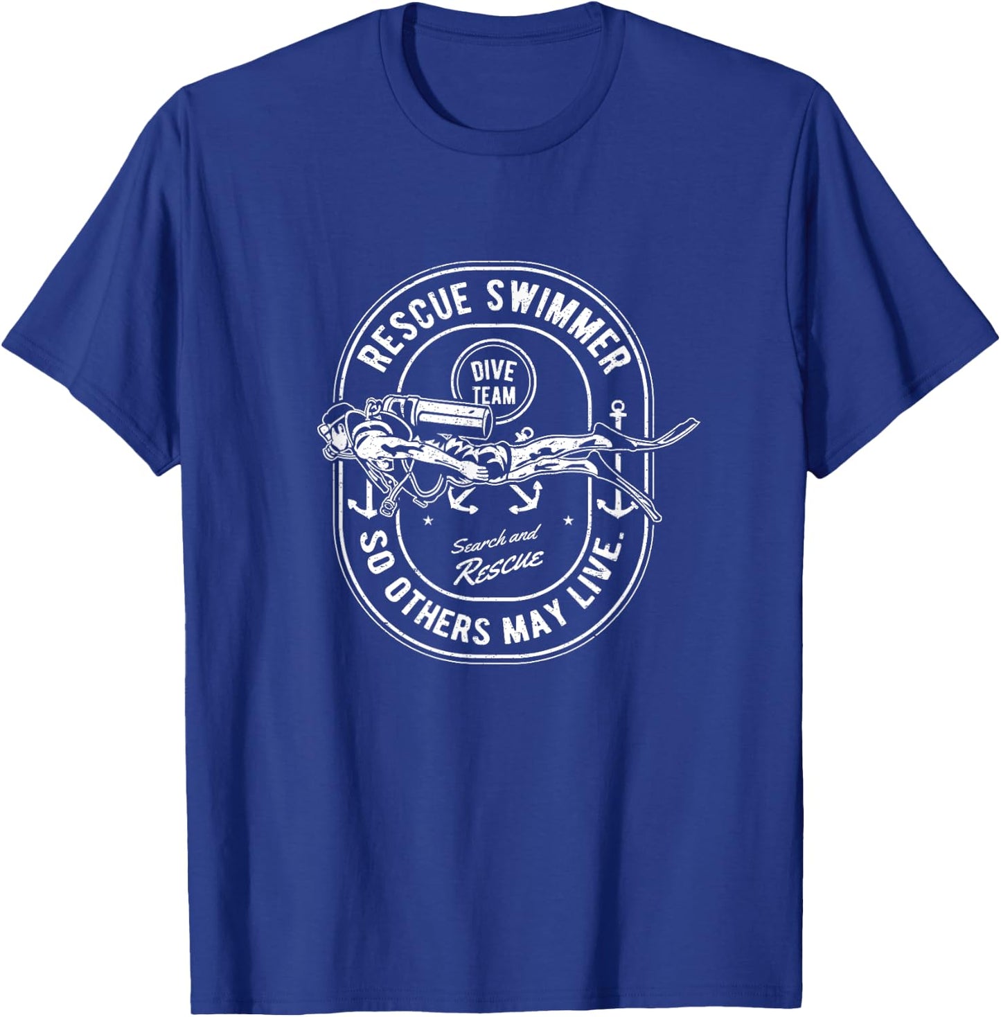 Military Shirt | Search and Rescue Swimmer T-Shirt - T-Shirt | Royal