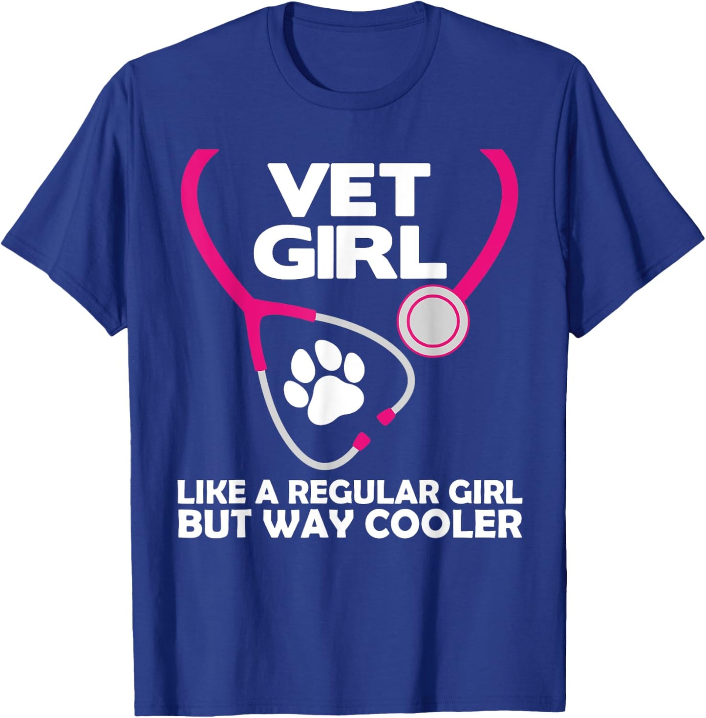 Funny Veterinary Technician Women Girls Female Vet Assistant T-Shirt - T-Shirt | Royal