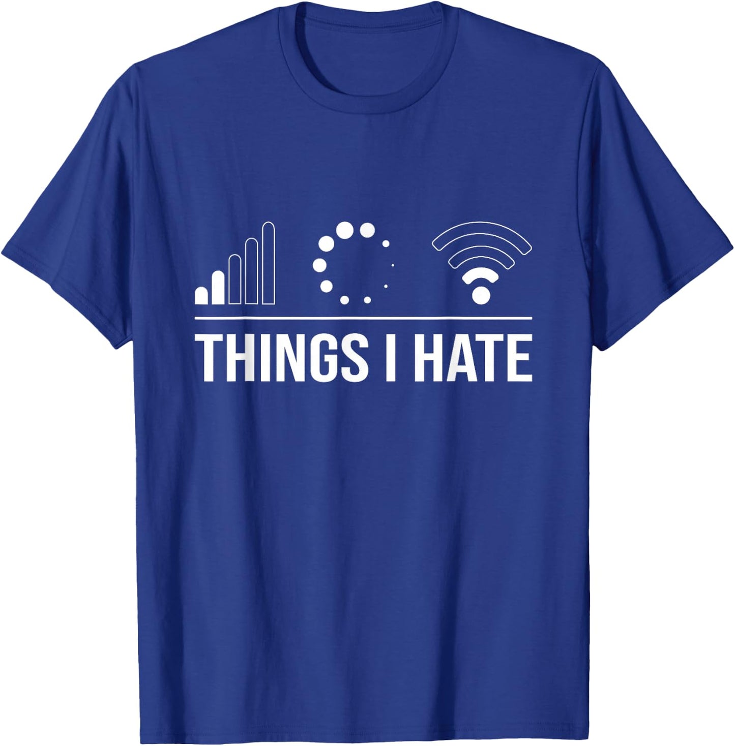 Funny Programmer Gamer Nerd Outfit - Things I Hate Programmer and Video Gamer - -Adults and Kids - Black - Small - Short Sleeve T-Shirt - T-Shirt | Royal