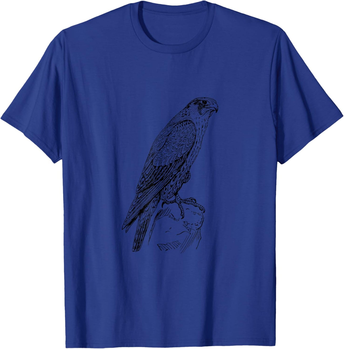 Peregrine Falcon Ornithology Falconer Bird Lover T-Shirt - T-Shirt | Royal
