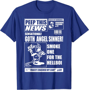 Emo PEEP News - Lil Goth Boi - Rap Hip Hop T-Shirt - T-Shirt | Royal