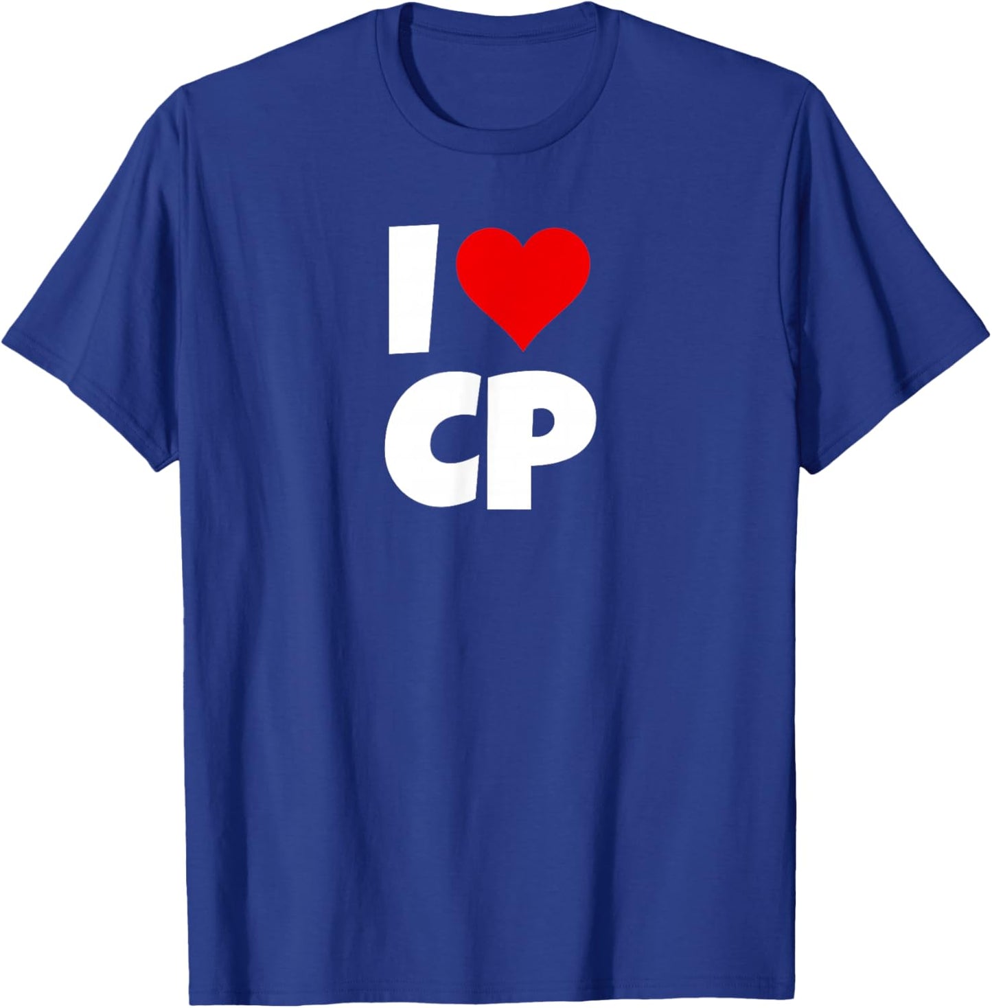 I Love CP I Heart CP I Love CP I Heart CP T-Shirt - T-Shirt | Royal