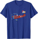 4th Birthday Airplane T Shirt, 4 Year Old Airplane Pilot T-Shirt - T-Shirt | Royal
