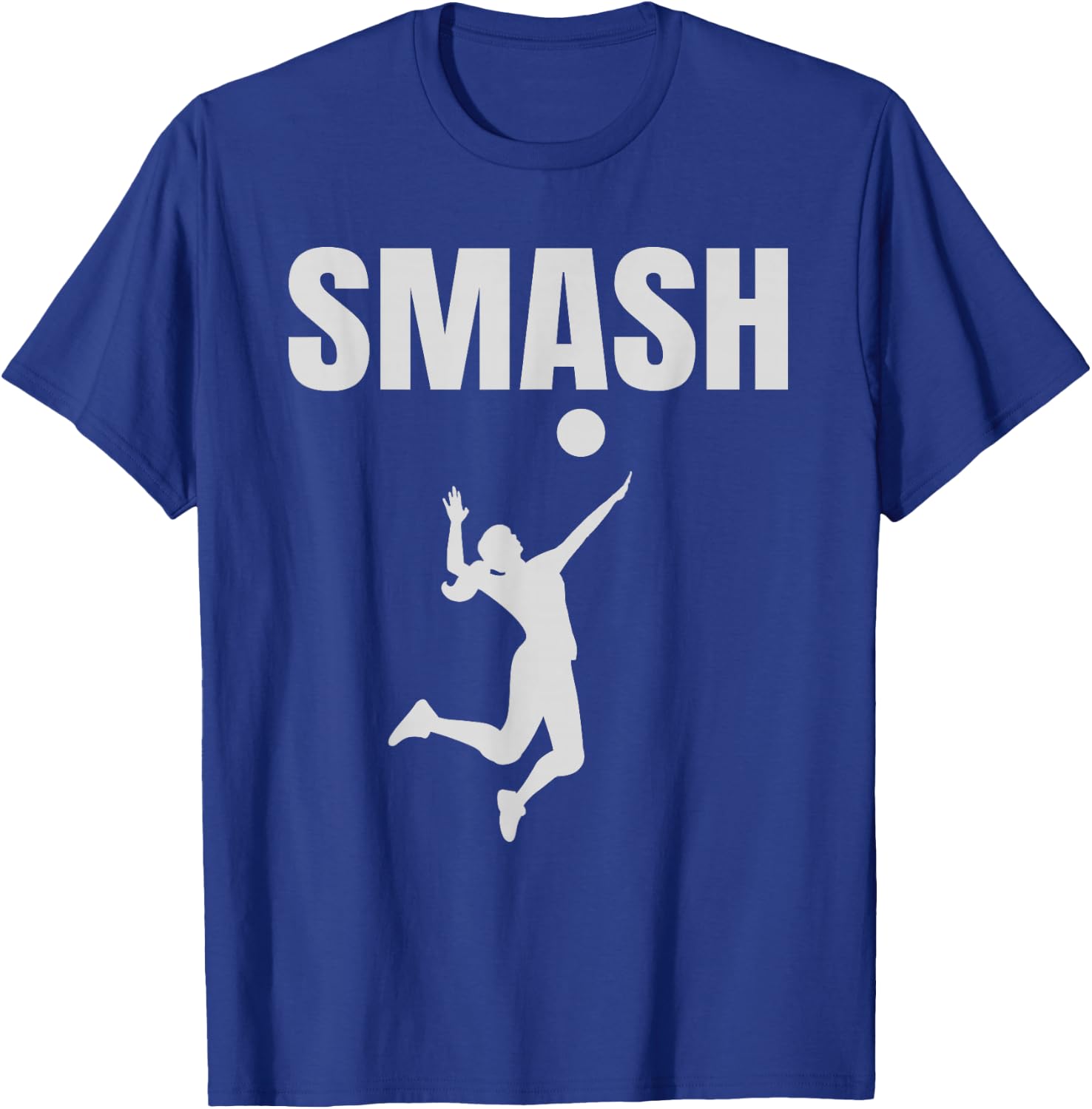 Smash Volleyball Player Spiker Net School Life T-Shirt - T-Shirt | Royal
