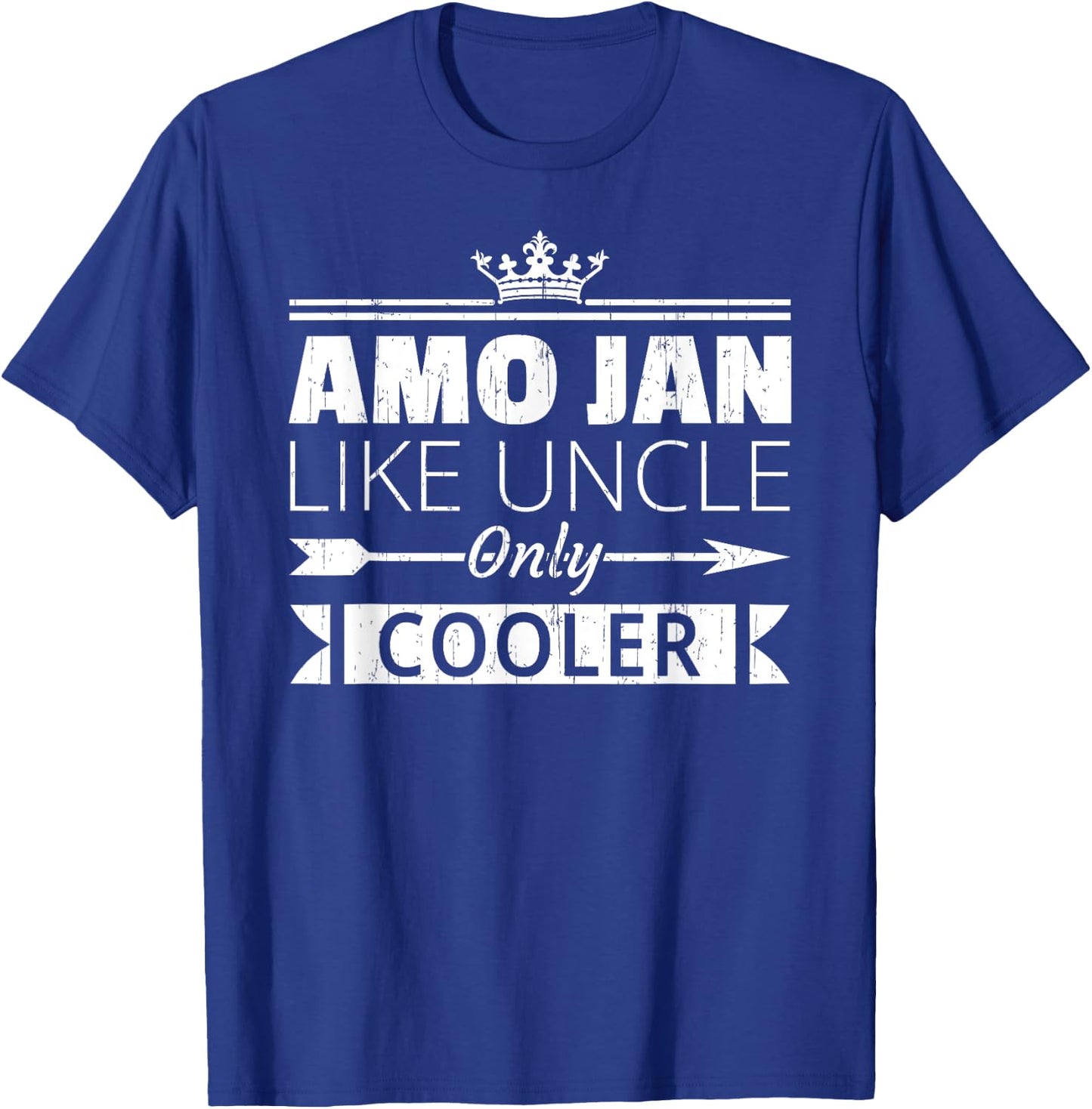 Amo Jan Cooler Funny Lebanese Uncle Father's Day T-Shirt - T-Shirt | Royal
