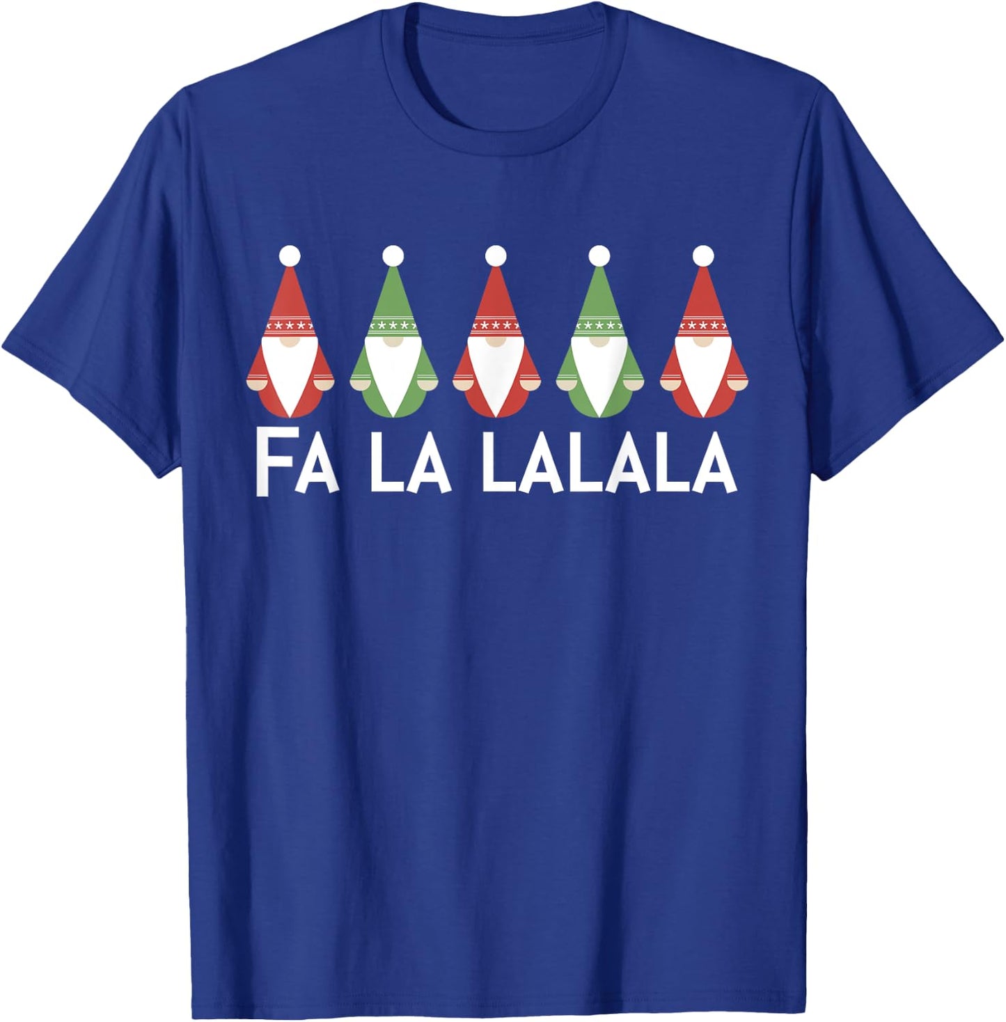 Fa La Lalala Nordic Gnome Holiday Christmas Gift Set T-Shirt - T-Shirt | Royal
