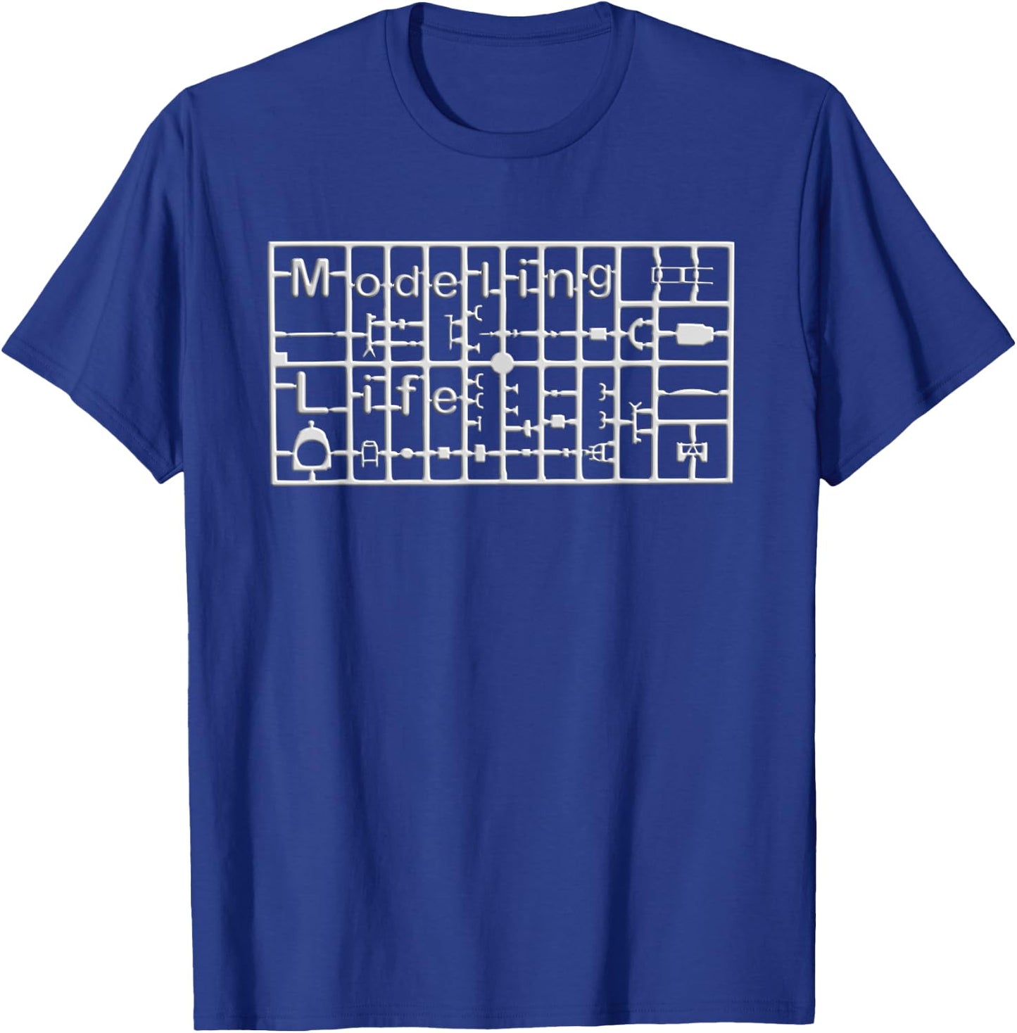 Modeling Life | For Plastic Model Kit Enthusiast T-Shirt - T-Shirt | Royal