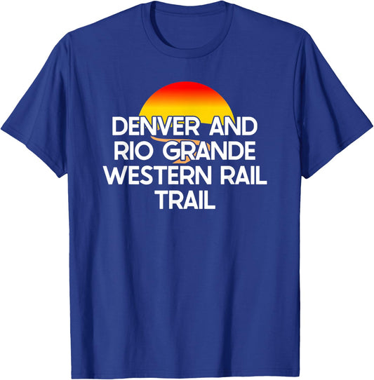 Denver and Rio Grande Western Rail Trail USA Rail Trail T-Shirt - T-Shirt | Royal