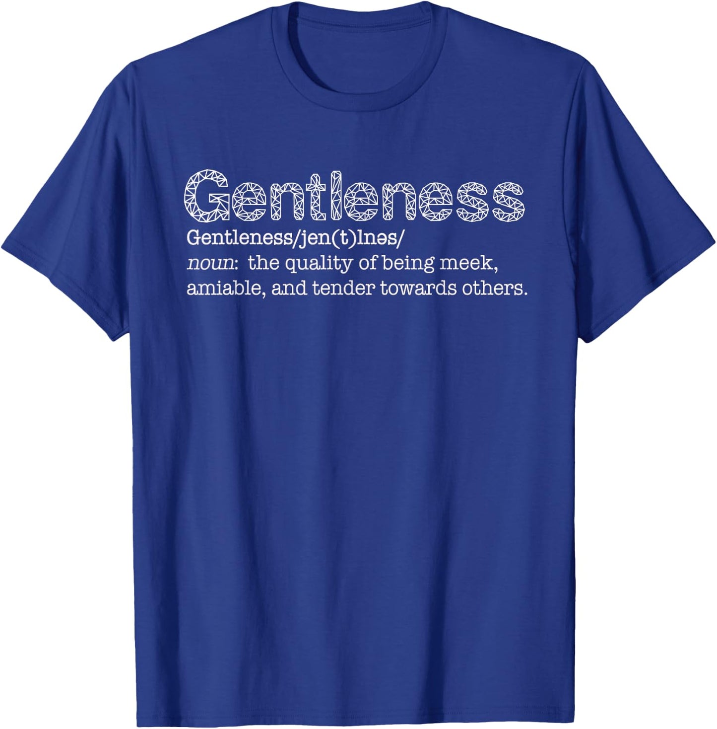 Christian Graphic Gentleness T-Shirt - T-Shirt | Royal