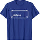 Delete Button Computer Key Halloween Group Costume Dark T-Shirt - T-Shirt | Royal