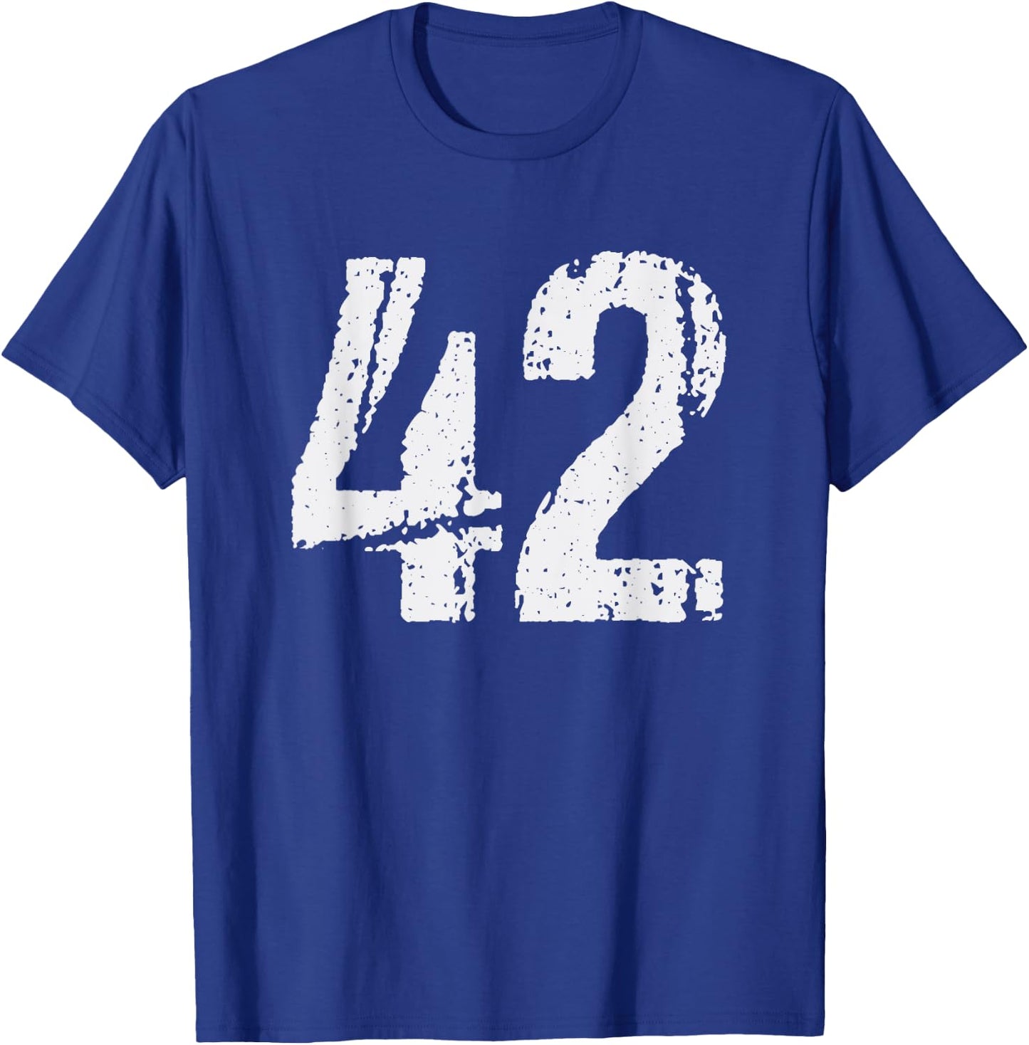 Number #42 Vintage 42nd Birthday Party 42 Years Old T-Shirt - T-Shirt | Royal