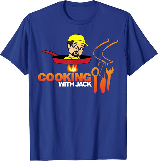 Official Cooking With Jack Shirt (white letters) T-Shirt - T-Shirt | Royal