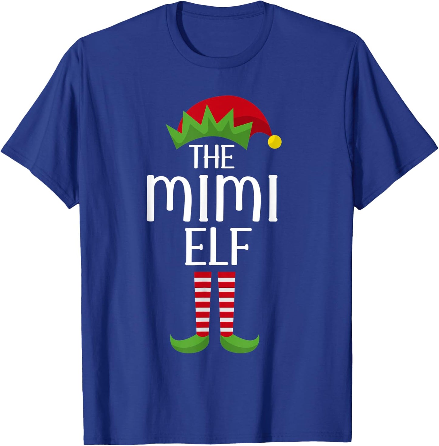 Elf Group Matching Family Christmas Costume The Mimi Elf T-Shirt - T-Shirt | Royal