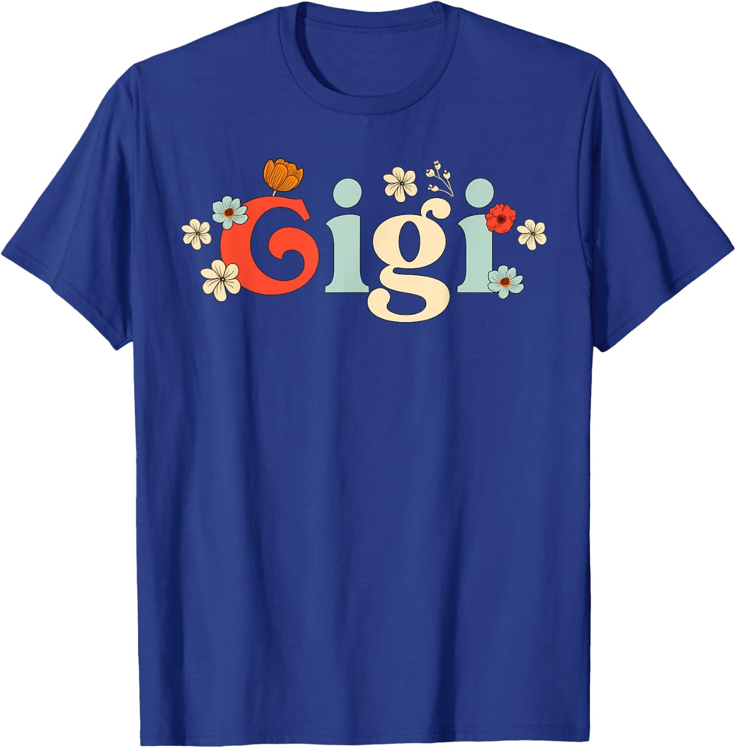 Gigi Floral Wildflower for New Gigi Grandma Flowered Women T-Shirt - T-Shirt | Royal