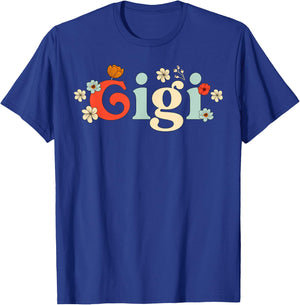 Gigi Floral Wildflower for New Gigi Grandma Flowered Women T-Shirt - T-Shirt | Royal
