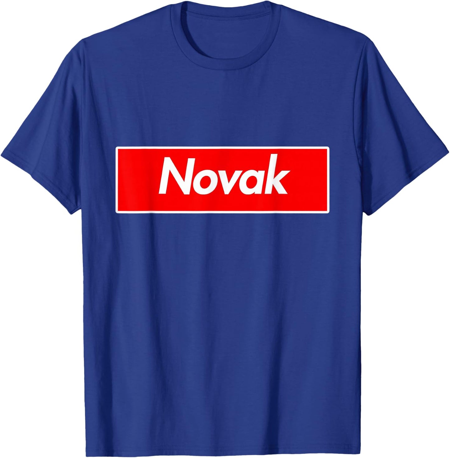 Novak Name T-Shirt - T-Shirt | Royal