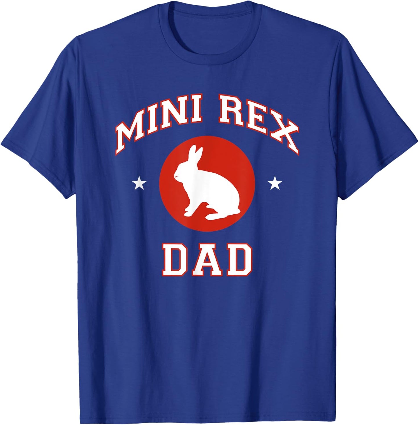 Mini Rex Rabbit Dad T-Shirt - T-Shirt | Royal