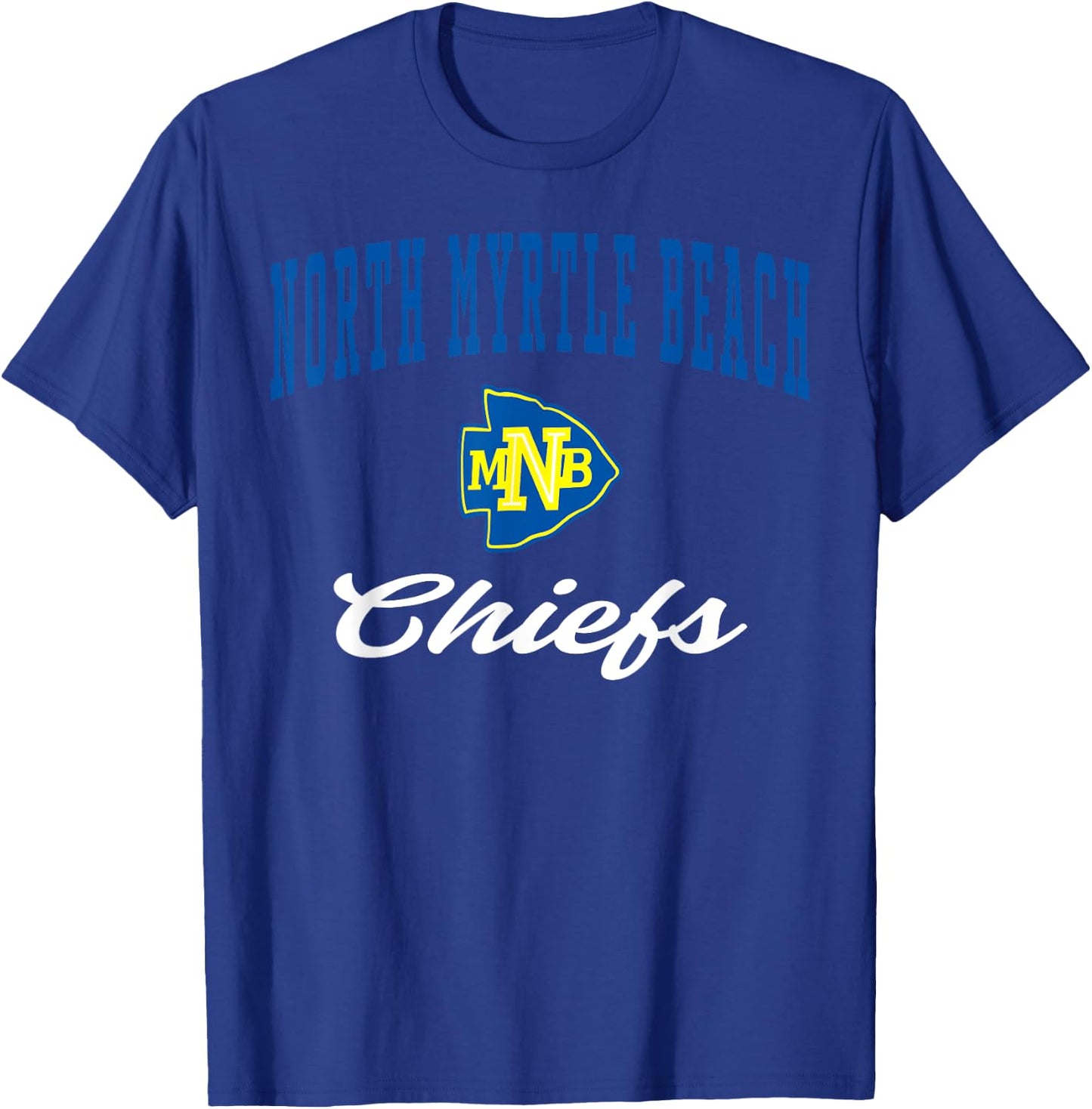 North Myrtle Beach High School Chiefs C3 Women Girls Kids T-Shirt - T-Shirt | Royal
