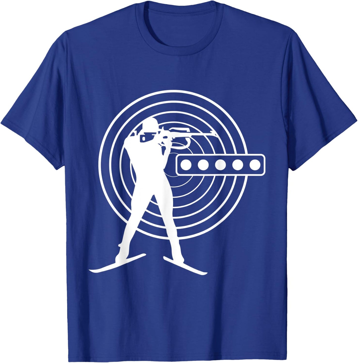 Biathlon Ski Skier Winter Sports Cross-Country Ski Loipe T-Shirt - T-Shirt | Royal