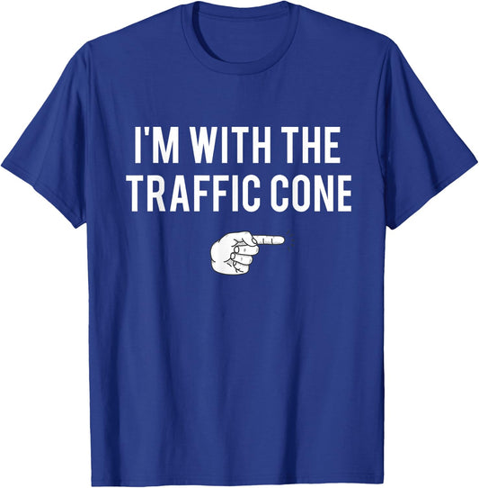 with Traffic Cone Halloween Costume Party Matching Couples T-Shirt - T-Shirt | Royal
