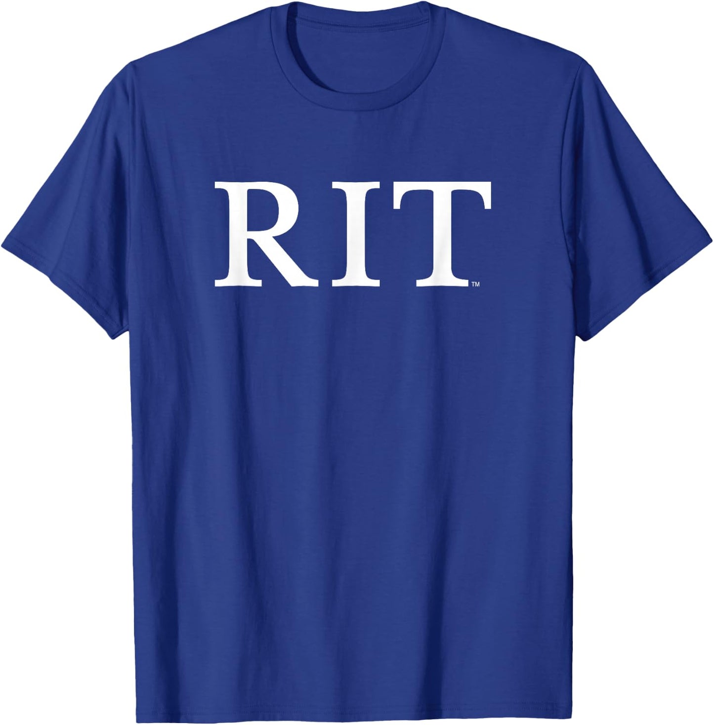 Rochester Institute of Technology RIT B/W Type T-Shirt - T-Shirt | Royal