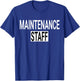 Maintenance Staff & Handyman Uniform Design T-Shirt - T-Shirt | Royal