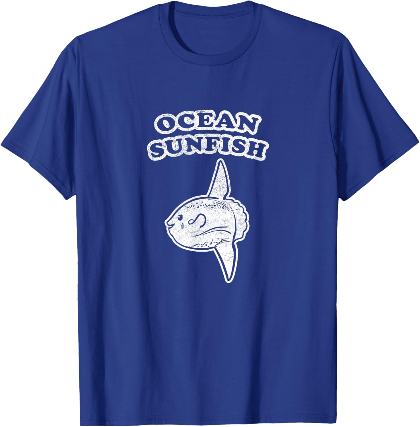 Retro Ocean Sunfish by Turbo Volcano T-Shirt - T-Shirt | Royal