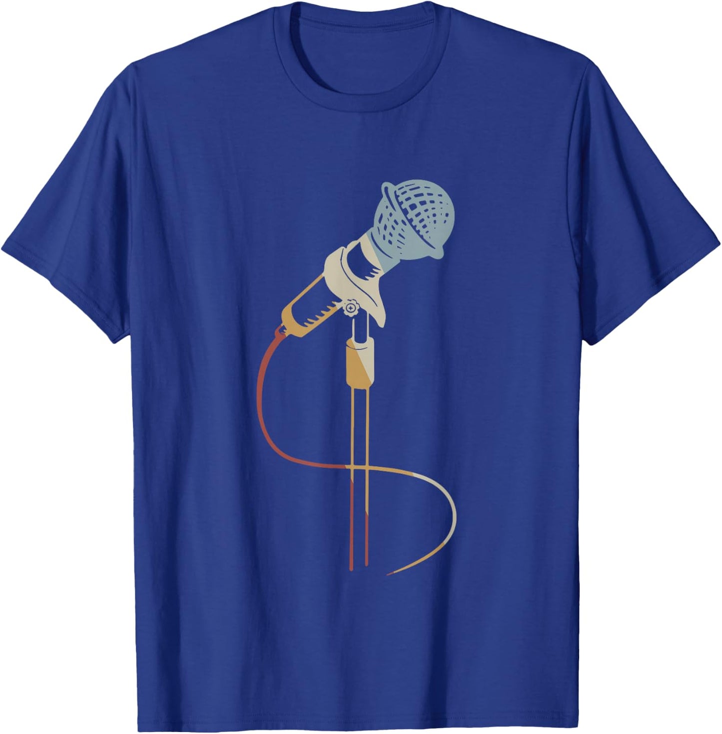 Microphone Retro Style Vintage T-Shirt - T-Shirt | Royal