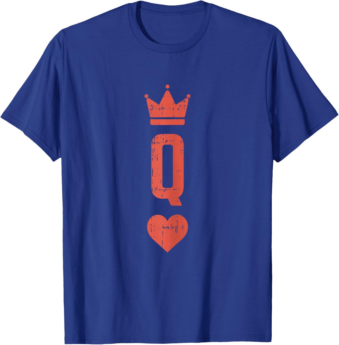 Queen Of Hearts Card Matching Halloween Costume For Couples T-Shirt - T-Shirt | Royal