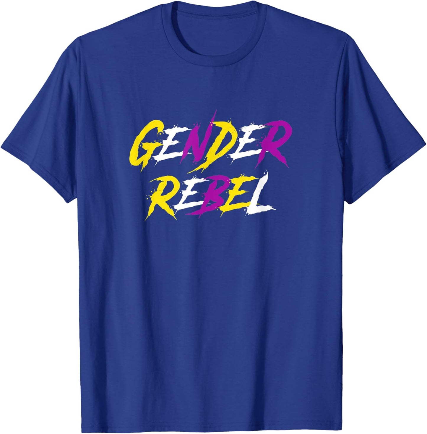 Gender Rebel Non Binary Pride T-Shirt - T-Shirt | Royal