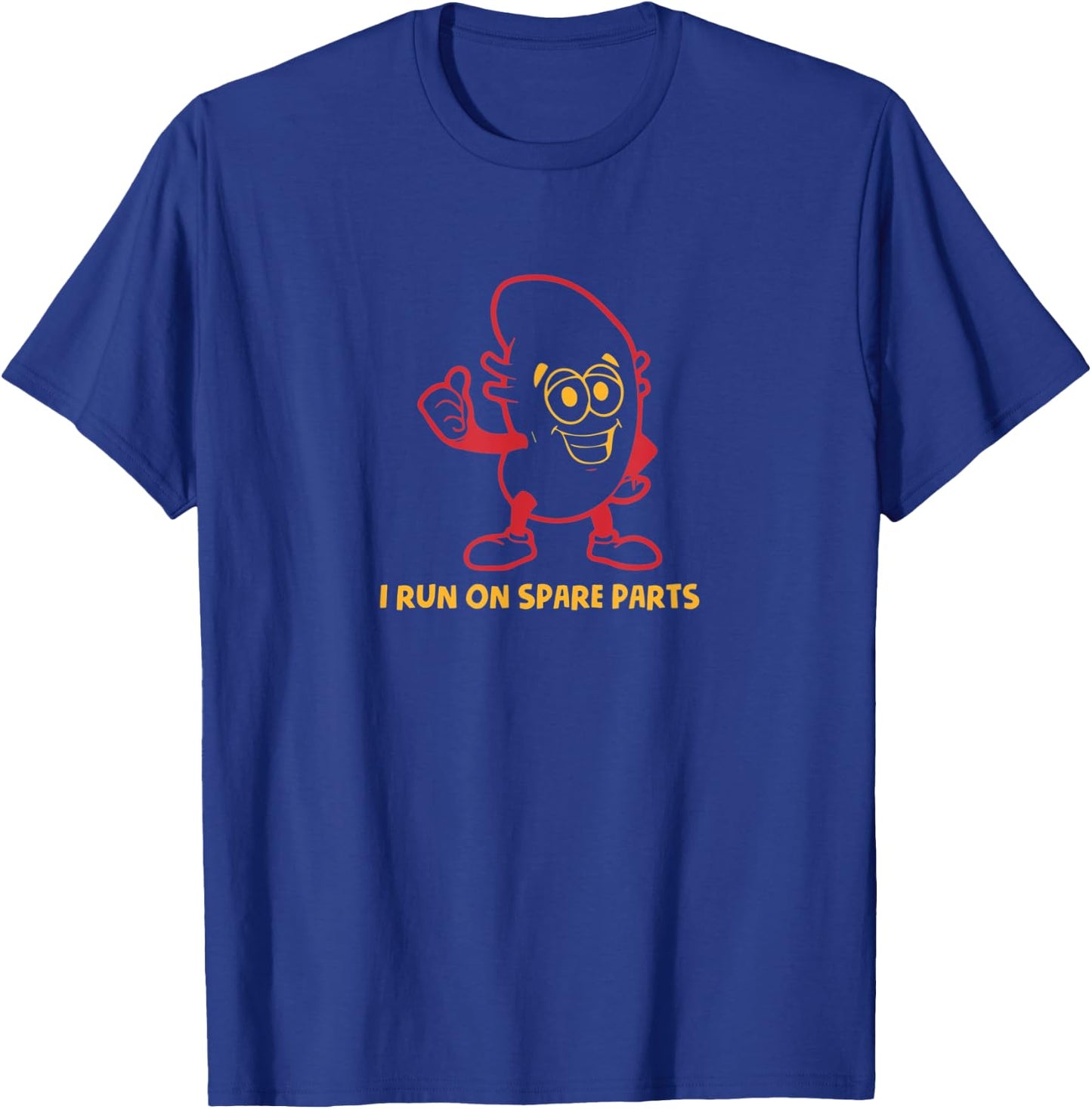 I Run On Spare Parts Kidney Pun Organ Donation Awareness T-Shirt - T-Shirt | Royal